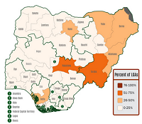 Part of NDI partner TMG's Nigerian pre-election reports, visualizations like this help highlight key trends in the data.